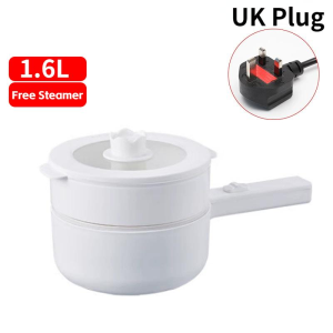 1.6L Non Stick Electric Steaming Pot Multi functional Integrated Double layer Ceramic Steaming Pot Non stick Pot