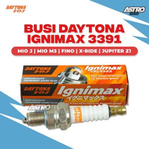 Busi DAYTONA Tapered Ignimax untuk Mio Mio J X Ride Mio M3 Shogun 125 Arashi Shogun Titan Smash Spin Skywave Kaze Blitz Jupiter Z Vega R Nouvo Grand Revo