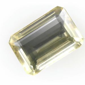 Natural 26.80 Ct Brazilian Citrine Yellow Emerald Cut Eye Clean Loose Gemstone