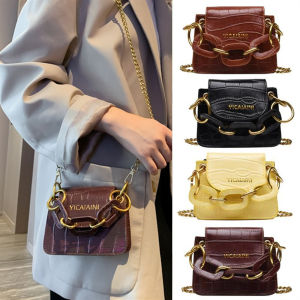 Stone pattern Mini Crossbody bags For Women Quality PU Leather Ladies Chain Designer Handbags Lock Shoulder Messenger Handbag