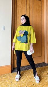 MUSLIAH MELUR STORE" NEUMTunik// COD "pakain wanita long tunik/ long neum/long atasan muslim /long dress/long sablon fullprint/ long muslimah hijab kekinian/Bhan Tebal 20s 100% catton combad