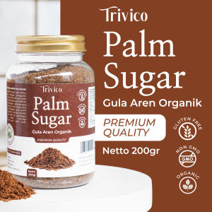 TRIVICO | PALM SUGAR POWDER | GULA AREN SEMUT BUBUK | UKURAN 200 GRAM