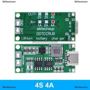[COD] Millennium 2S 3S 4S 1-4A Booster Module Lithium Polymer Lithium Ion Battery Charging Module Step-Up Boost LiPo Polymer Li-Ion Charger