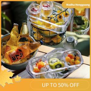 Madha 1 Set Kitchen Storage Box Tableware Decoration 1 6 Dollhouse Mini Fresh Keeping Box Lunch Box Model Miniature Vegetable Preparation Plate