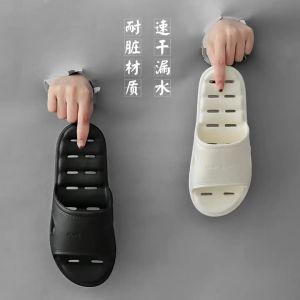 EVA Home Indoor Slippers With Soft Soles Water-Draining Suitable For Bathing For Men And Women Couples Home Slippers Hollow-Out Bathroom Household Sandals