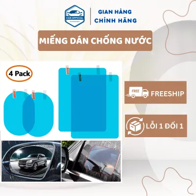 Miếng Dán Chống Nước - Miếng Dán Chống Nước Gương Ô Tô - Chống Bám Nước Chống Lóa Gương Chiếu Hậu Xe Hơi