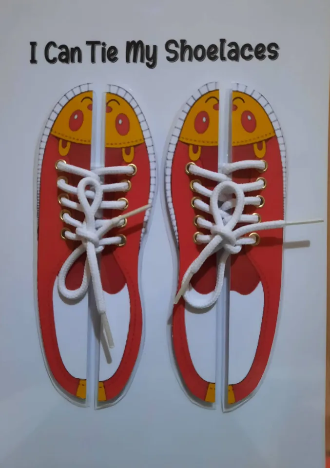 Preschoolers Shoe Tying Activities Tie Your Shoes Activity, Tie