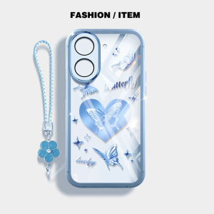 VRQR INS Phone Case For Redmi A5 4G Xiaomi POCO C71 Love Rose Butterfly Fresh Casing