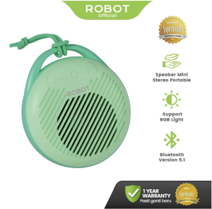 ROBOT Speaker Wireless / Speaker Bluetooth RB100 Bluetooth 5.0 TWS Hi-Fi Sound Portable Audio Wireless Super Bass Mini Stereo Original - Garansi 1 Tahun