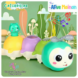 [AFive] Ulat Electrick Bump And Go | Mainan Ulat Bergerak | Hadiah Ulang Tahun Anak Anak
