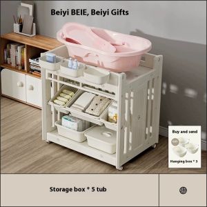 Diaper Changing Table Storage Rack Storage Baby Changing Table Multi Functional Mobile Diaper Changing Station