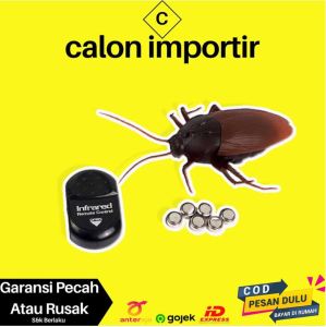 Giant Roach Wireless Remote Control Battery Powered Kecoa Mainan Prank Kecoa Dengan Remot Kontrol