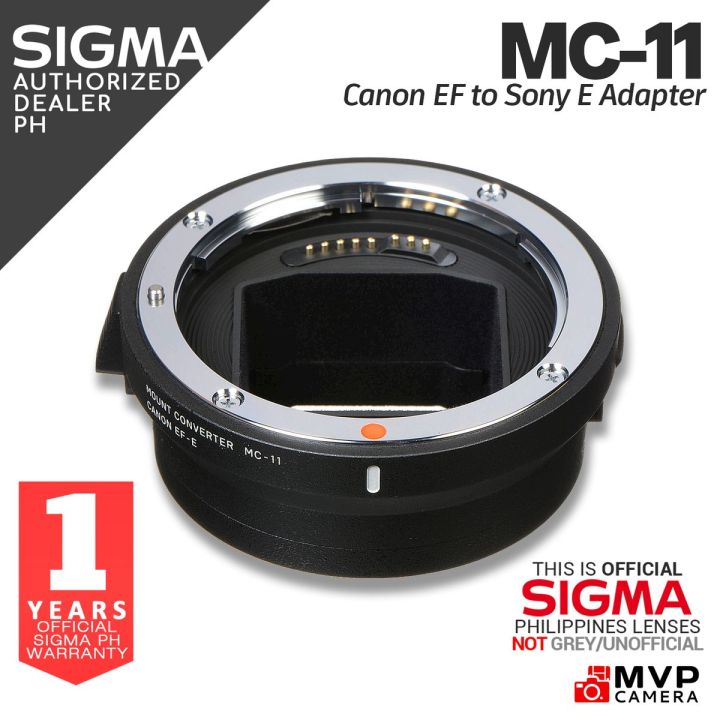 OFFICIAL] SIGMA MC-11 Mount Converter for Canon EF Lenses to Sony E mount  MVP CAMERA | Lazada PH