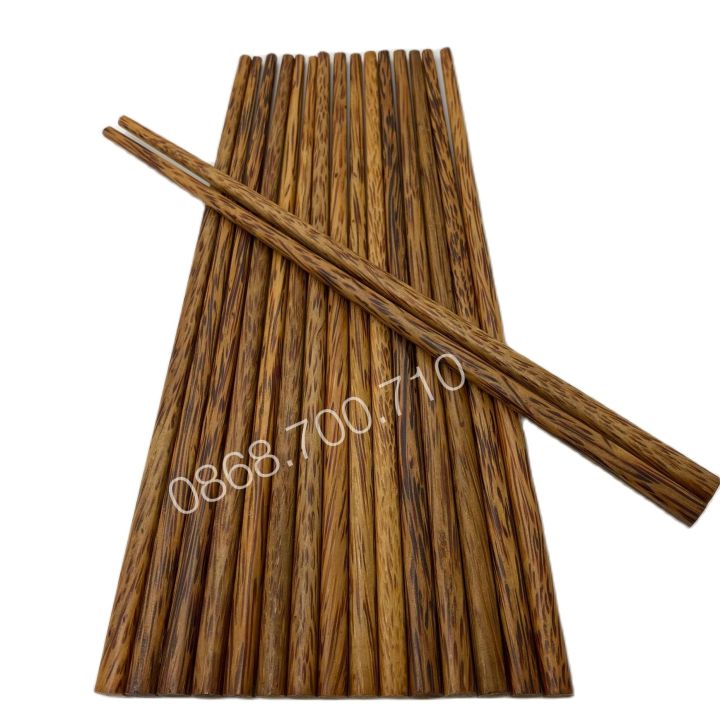 10 đôi đũa gỗ dừa già cao cấp bền đẹp