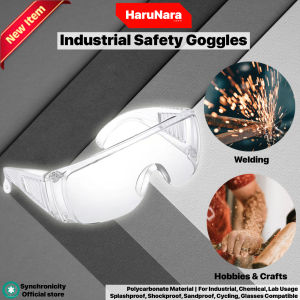 HaruNara Industrial Safety Glasses Anti Fog Scratch Resistant Eye Protection - Clear Vented HISG100