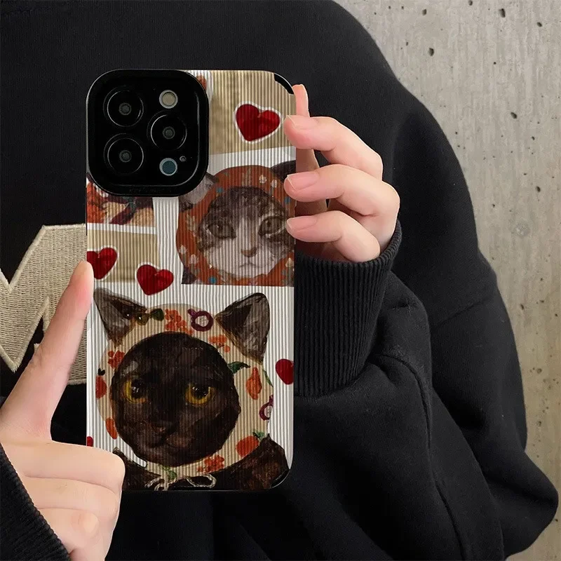 Cat in a Hat Phone Case For iPhone 15 14 13 12 11 Pro max 12