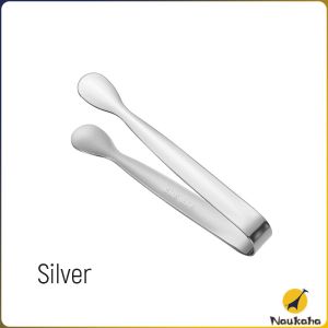 N.k.【Ready in Stock】 Stainless Steel Mini Ice Cube Tongs Foods Clip Great for Parties 1Pc