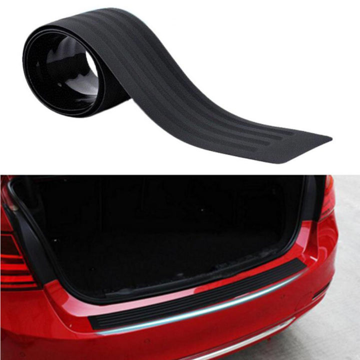 Universal Car Rear Bumper Sill Protector Plate Rubber Cover Guard Trim ...