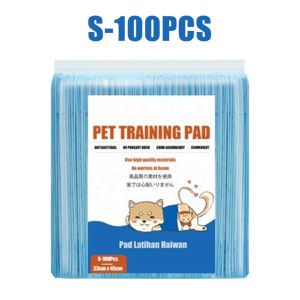IMMCUTE Puppy Pet Pee Pad Training Mat Highly Absorbent and Anti-Leakage 6 Layers Pet Diaper Wee Wee Pad Urine Pat for Cat Dog 100pieces