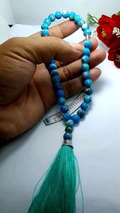 TASBIH BATU PIRUS TURKUIS 33 MUSLIM ORISINAL