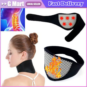 Self-heating Tourmaline Neck Magnetic Therapy Support Tourmaline Belt Wrap Brace Pain Relief Neck Massager Products