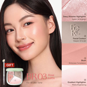 FOCALLURE Gradient Highlighter Contour Palette Long Lasting Smooth Lightweight