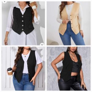 ruth Best Seller Casual Plus Big Size Vest Blazer Top Blouse for Women on Sale - fits medium to 2xl - best seller - good quality - super kapal ng tela - trending - 100 percent cotton - mall quality - Top pick - madaling maubos - trending - made of im