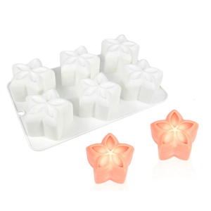 แม่พิมพ์ดอกไม้ซิลิโคนที่ปลอดภัยสำหรับพ่อครัวมืออาชีพในบ้านมีลวดลายดอกไม้3D และทำความสะอาดได้ง่าย