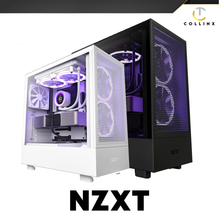 NZXT H5 Flow Mid Tower Case | Perforated front panel | airflow ...