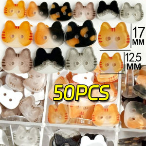 Cute Cat Two-eye Buttons Creative Cartoon Cat Resin Buttons DIY Handmade Apparel Sewing Shirt Dress Clothes Hats Socks Buttons
