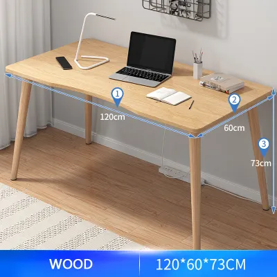 WAROMM Nordic Study Table Student Writing Desk Simple Office Computer Desk Laptop Table for Working Home Wooden Table Meja Belajar Pejabat Meja Komputer Menulis 学习写字桌