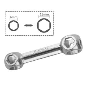 Wrench Mini Tool 10 In 1 Hexagon Wrench Zinc Alloy Mini Bicycle Cycling Spanner Repair Tool Bone Shape Hexagon