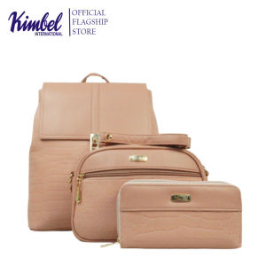 KIMBEL BCSB2606 3in1 Backpack Sling Bag And Long Wallet