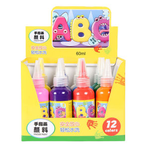 สีน้ำ เข้มข้น 12 สี ปลอดสารพิษ fun paint set สีโปสเตอร์ สีน้ำสำหรับเด็ก