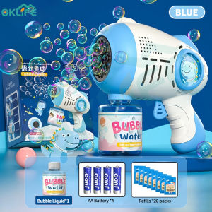 [OKLIFE. SG]Bubble Toy with LED Lighting Outdoor Toy Children，Birthday Gift，Kids Automatic Electric Bubble Machine Cartoon