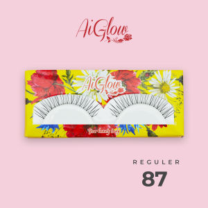 Bulu mata palsu natural AiGlow 87 Regular | Berbahan import dari Korea Lusinan/6psg/3psg