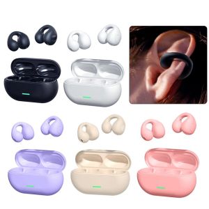🎧【Readystock】 + FREE Shipping 🎧 BT12 Bone Conduction Earphone Bluetooth-compatible 5.3 Wireless Headphones Ear Clip Earbuds 300h Standby Time Stereo Bass for Sports