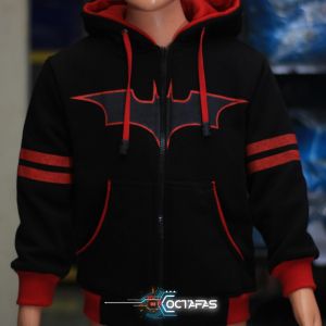 Jaket anak motif BATMAN usia 2 s/d 10 tahun