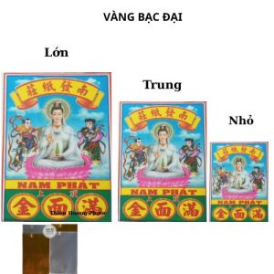 Vàng bạc đại 50 đinh cúng Phật thần thánh quan