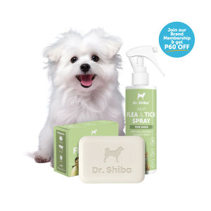 Dr. Shiba Anti Flea & Tick Spray and Soap Shampoo Bar Bundle for Dogs | Daily Flea & Tick Protection - Helps Repel Fleas & Ticks - Citronella Neem & Eucalyptus Oils