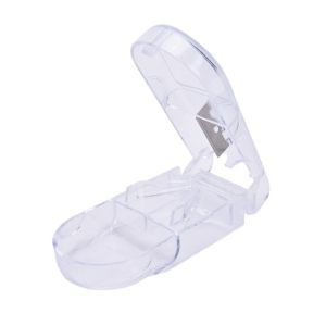 Medicine Pill Holder Pill Cutter Box For Tablets Portable Pill Cutter Large Size Weekly Storage Box