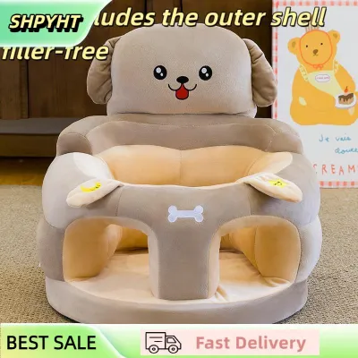 SHPYHT 1Pcs Comfortable Toddler Nest Puff Washable Without Filler Cute Baby Sofa Support Seat Cover Plush Chair LearningTo Sit Feeding Chair