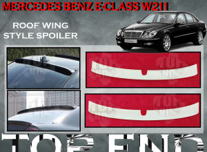 MERCEDES BENZ W211 2003-2007 ROOF WING STYLE SPOILER MATERIAL ABS TOP WING SPOILER GRASS SPOILER CAR BODYKIT