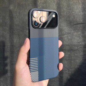Ultra Thin Carbon Fiber Texture For MagSafe Phone Case For iPhone 17 Air 16 15 14 13 12 Pro Max For Matte Plastic Cover