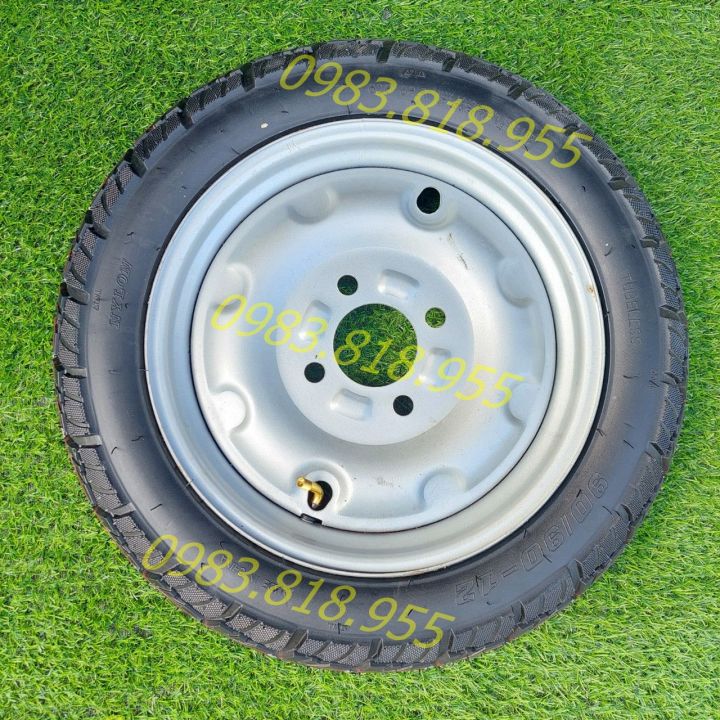 Bánh xe 90/90-12 tải trọng vừa thích hợp xe 2 3 bánh cỡ nhỏ
