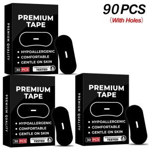 Elastic cloth with holes to close mouth and stop snoring tape 30PCS/box anti-open mouth breathing correction tape for sleeping and mouth closing tape