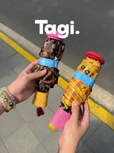 Tagi《 Dress-up game 》 UV protection umbrella foldable universal cute suitable for both sunny and rainy days