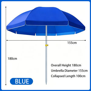 【FORUM 】Patio Umbrella 2.7M x 2.4M Heavy Duty Outdoor Market Umbrella Waterproof UV Resistant Sunblock Canopy Windproof Double Layer Tilt Crank Lift For Restaurant Cafe Terrace Garden