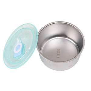 Stainless Steel Food Container Sealed Lid Thickened Fresh Keeping Box Kitchen Lunch Box