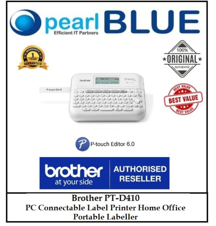 [Original] Brother PT-D410 PT D410 410 PC Connectable Label Printer ...